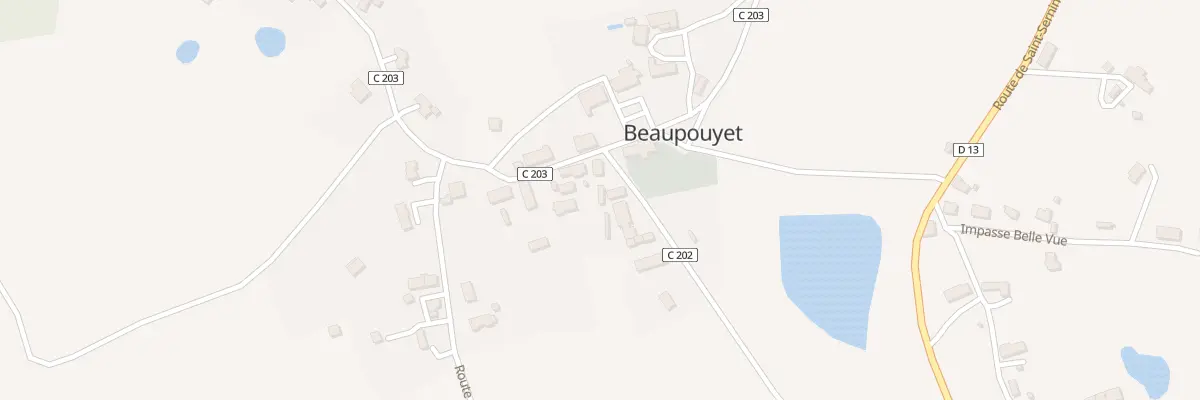 Plan du 18 Le Bourg à Beaupouyet