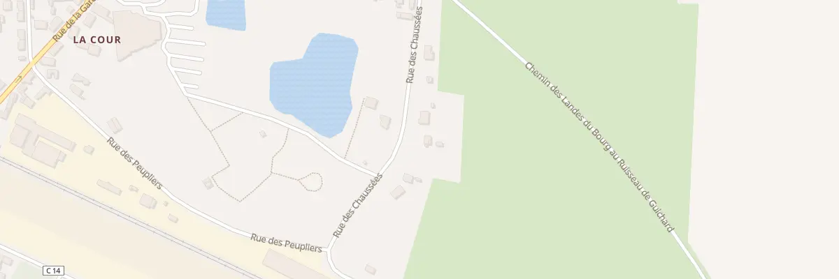 Plan du 3 Rue des Chaussées à Aubigné-Racan