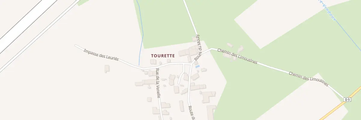 Plan du 212 Tourette à Vanxains