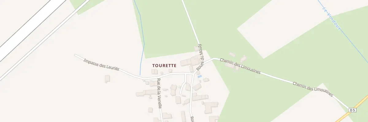 Plan du 212A Tourette à Vanxains