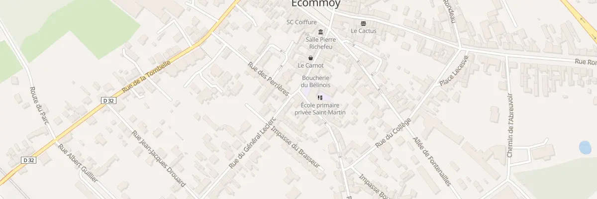 Plan du 1 Rue du General Leclerc à Écommoy