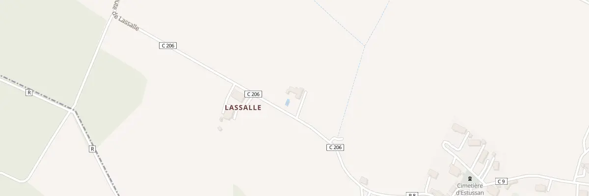 Plan du 340 Rte de Lassalle à Lavardac