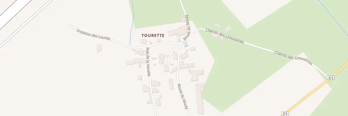 Plan du 206 Tourette à Vanxains