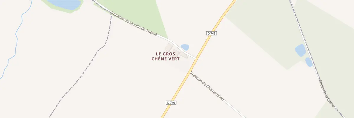 Plan du 32 Le Gros Chene Vert à Channay-sur-Lathan
