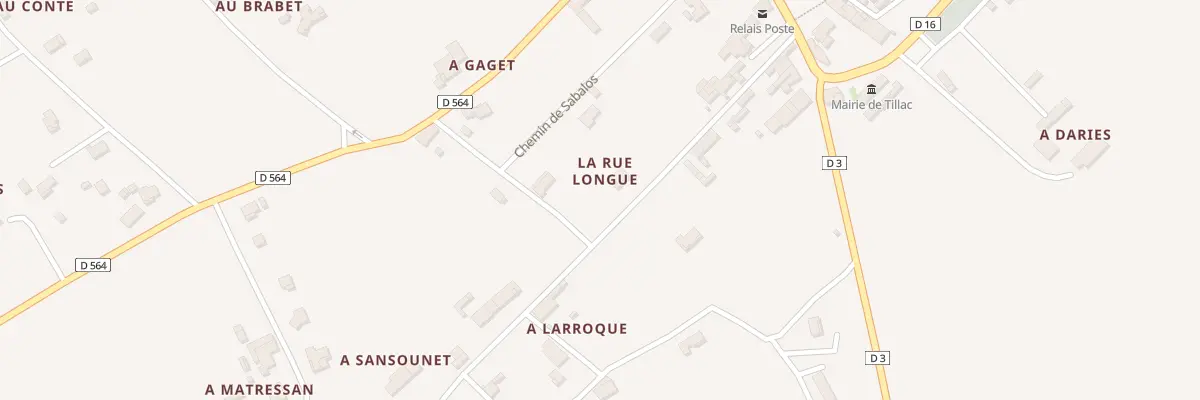 Plan du 5086 La Rue Longue à Tillac