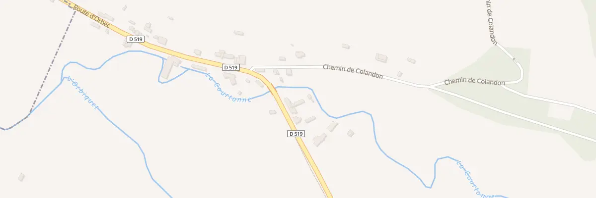 Plan du 29 Rte d’Orbec à Glos
