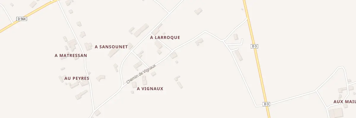 Plan du 265 Che de Vignaux à Tillac