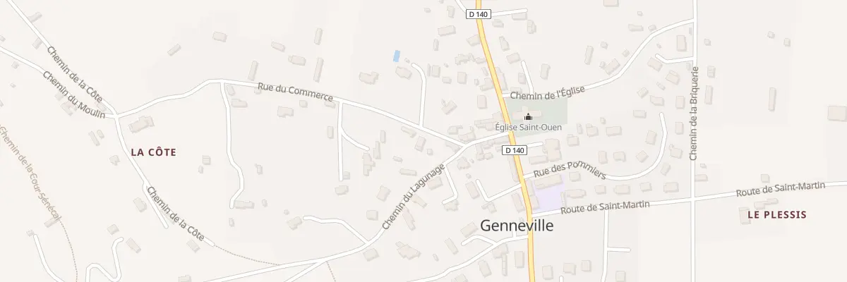Plan du 85 Rue du Commerce à Genneville