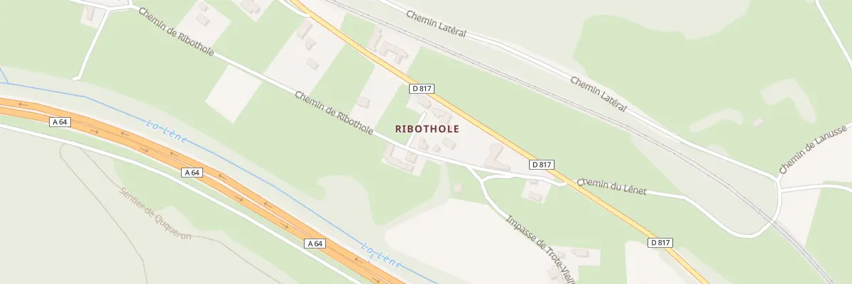 Plan du 35 Che de Ribothole à Lanespède