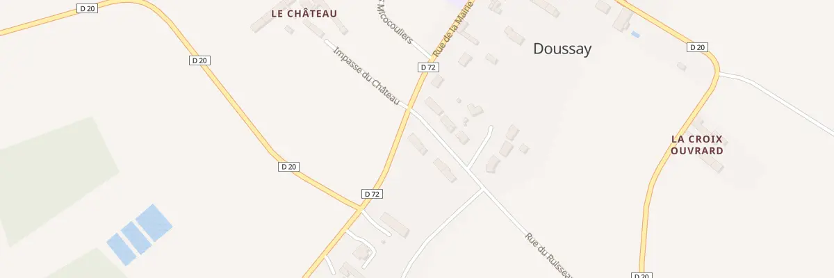Plan du 1 Rue du Ruisseau à Doussay