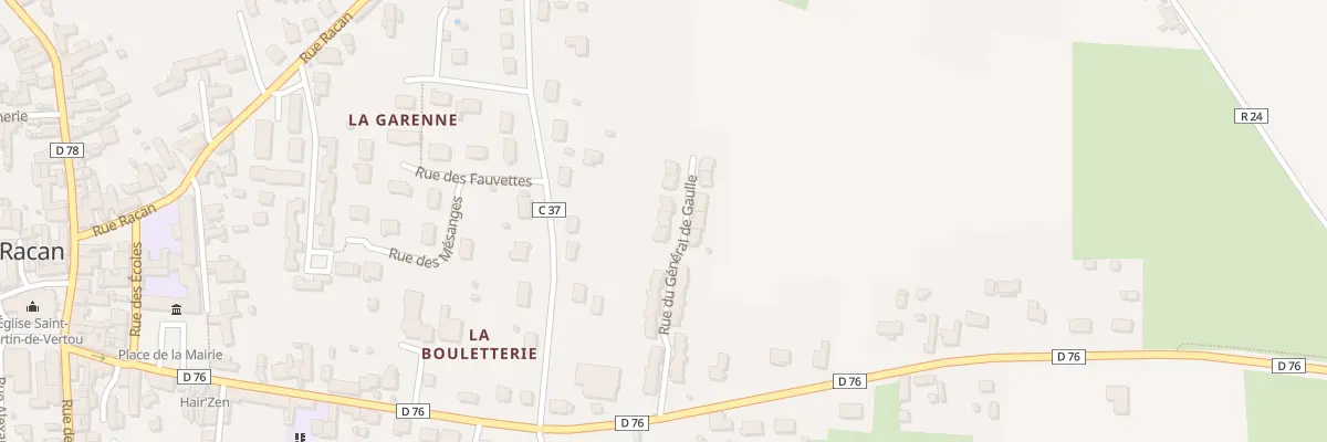 Plan du 23 Rue Charles de Gaulle à Aubigné-Racan