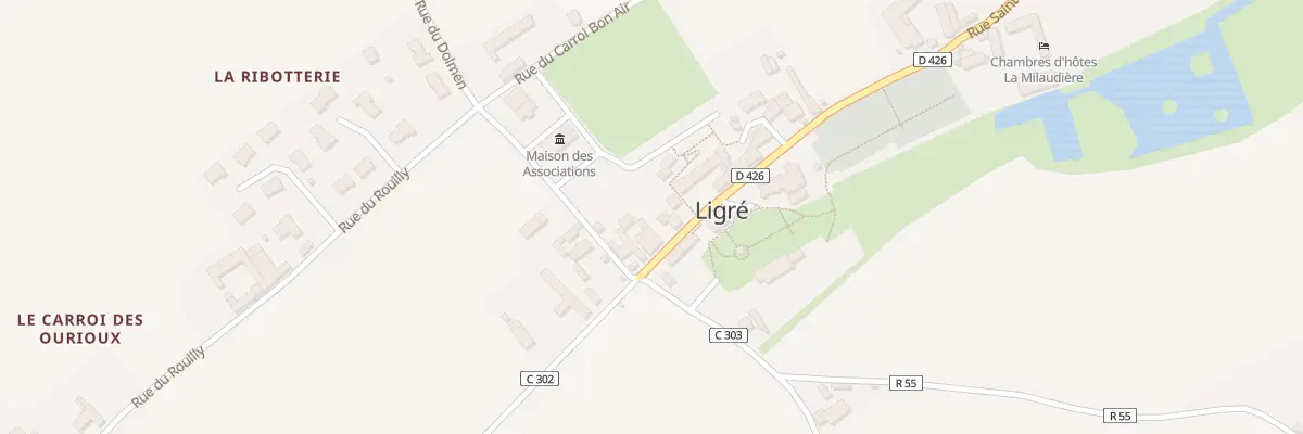 Plan du 20 Rue St Martin à Ligré