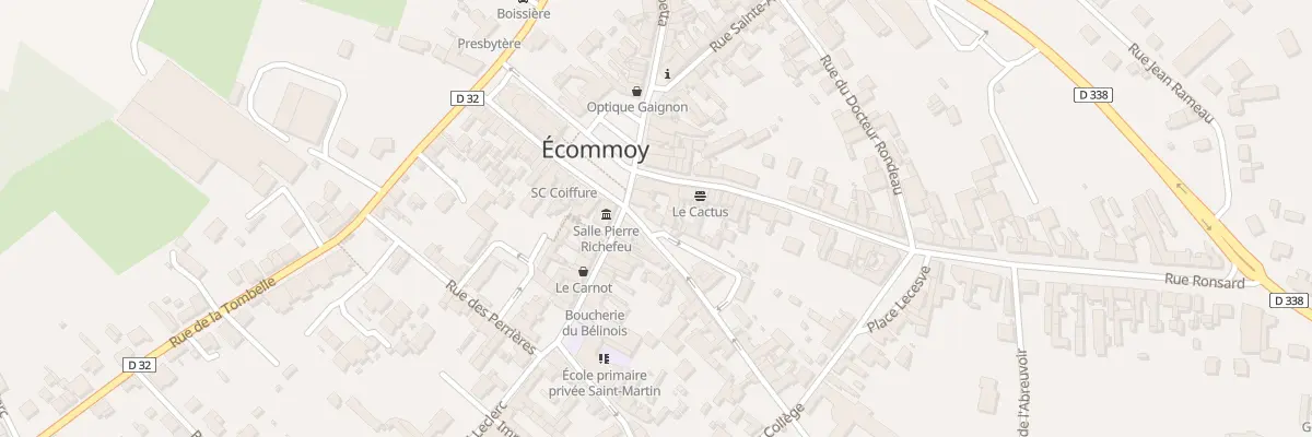 Plan du 1 Rue des Promenades à Écommoy