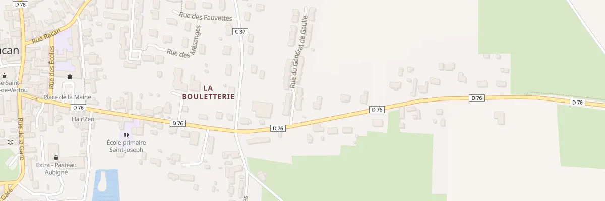 Plan du 4 Rue Charles de Gaulle à Aubigné-Racan