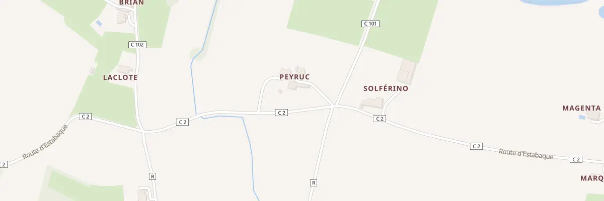 Plan du 54 Peyruc à Andiran