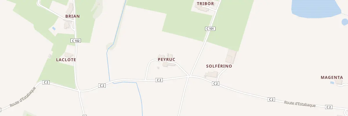 Plan du 55 Peyruc à Andiran