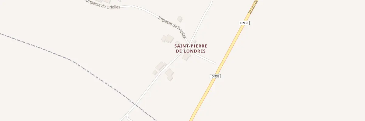Plan du 226 Che de Saint-pierre de Londres à Puymiclan