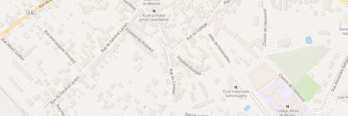 Plan du 17 Rue du Collège à Écommoy