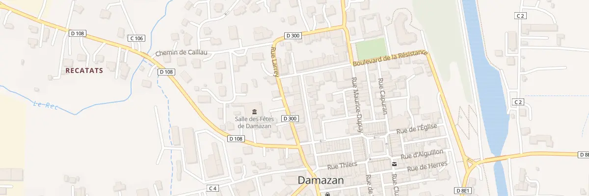 Plan du 5323 Bd de la République à Damazan