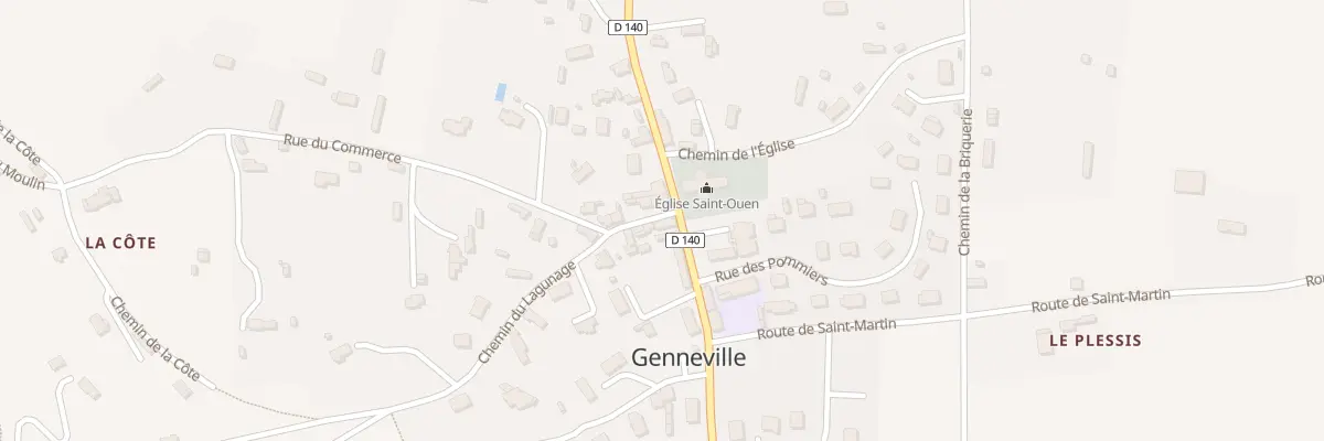 Plan du 13 Rue du Commerce à Genneville