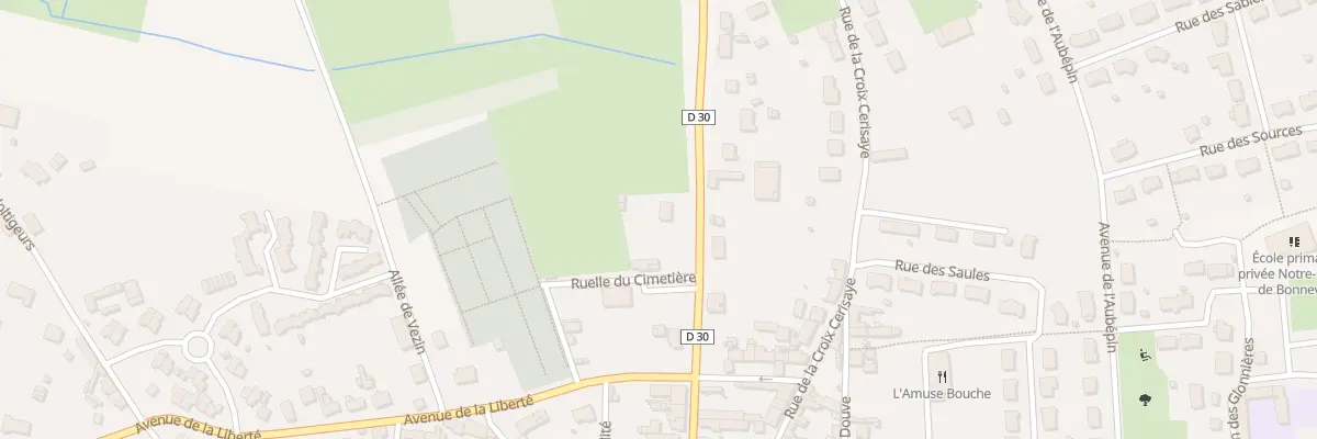 Plan du 19 Av du 14 Juillet à Mayet