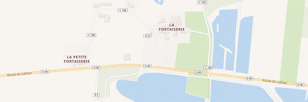 Plan du 27 Rte du Fort de Gué à Hommes