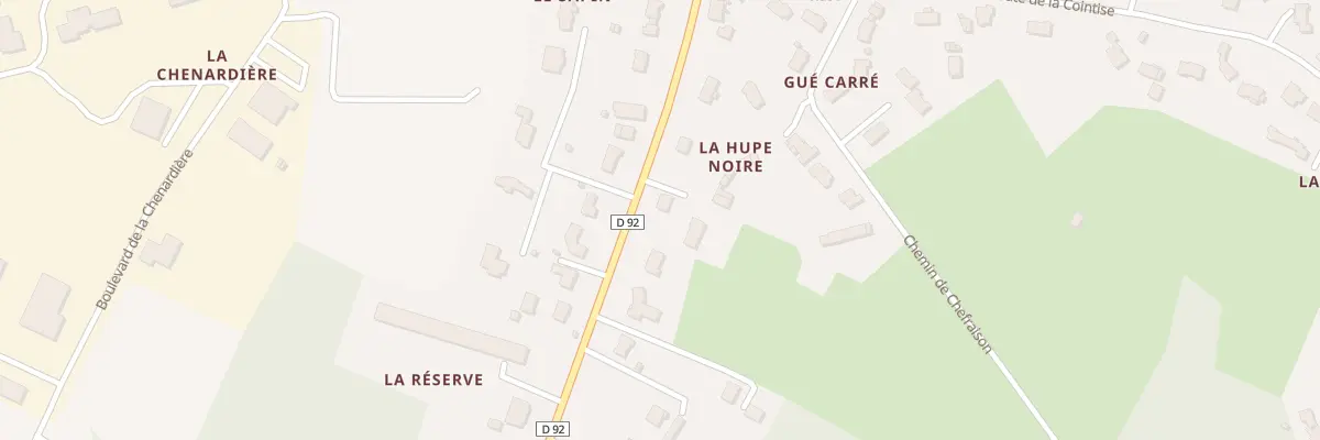 Plan du 61 Rte de Bois Martin à Changé