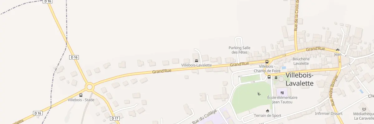 Plan du 76 Gr Grand Rue à Villebois-Lavalette