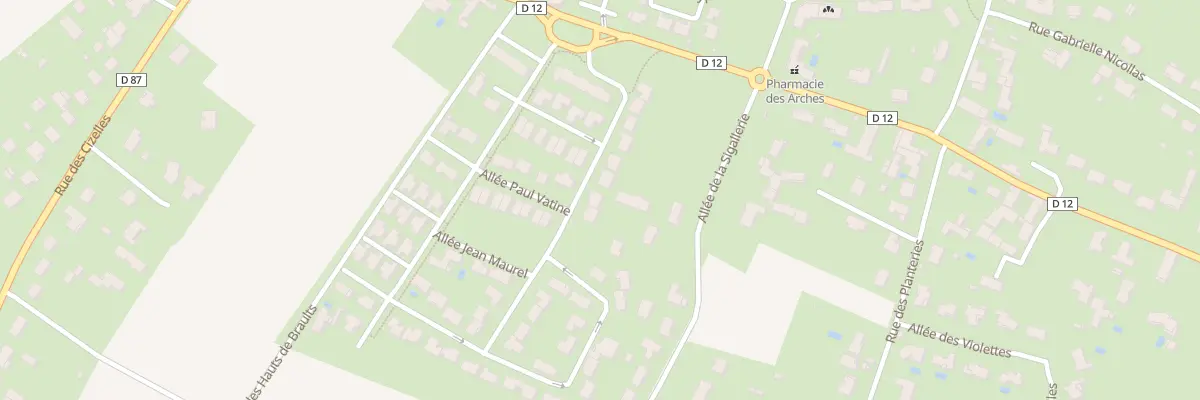 Plan du 22 Rue Alain Colas à Vouneuil-sous-Biard