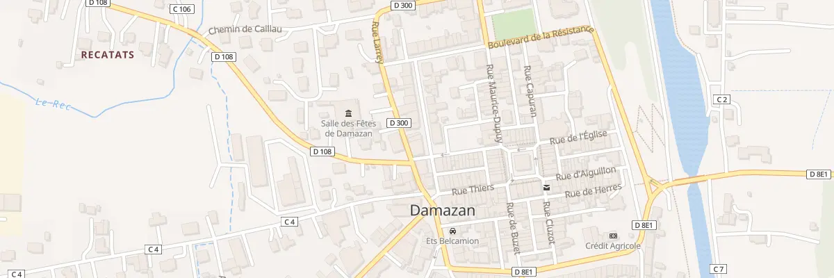Plan du 5821 Bd de la République à Damazan