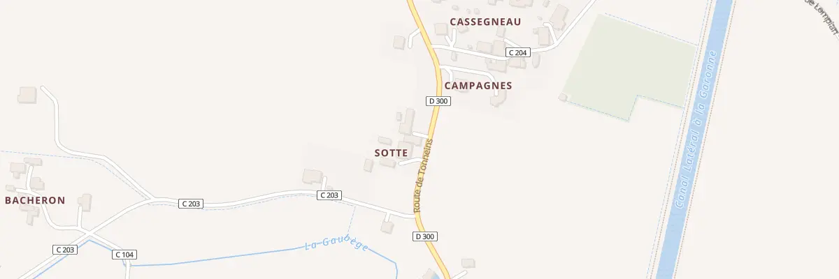Plan du 1489 Rte de Tonneins à Damazan