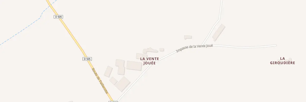 Plan du 187 Imp de la Vente Joué aux Ventes-de-Bourse