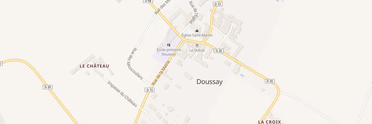 Plan du 4 Rue de la Mairie à Doussay