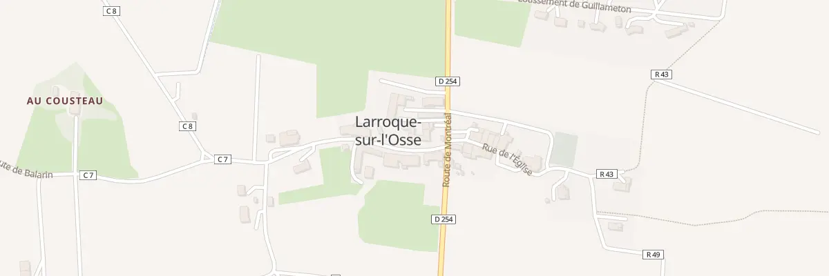 Plan du 5087 Au Village à Larroque-sur-l’Osse