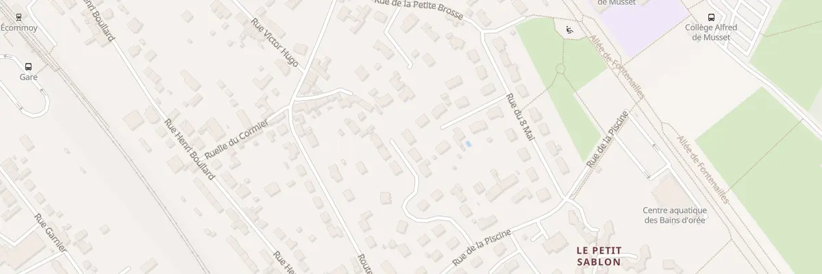 Plan du 14 Rue de la Brosse à Écommoy