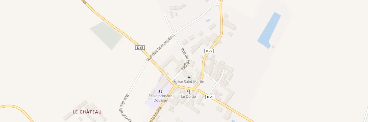 Plan du 2 Rue de l’Eglise à Doussay