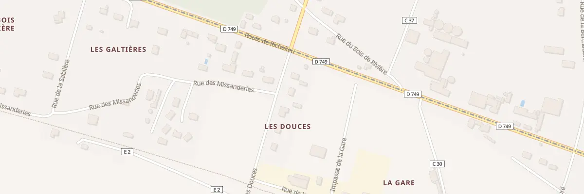 Plan du 3 Rue des Douces à Ligré