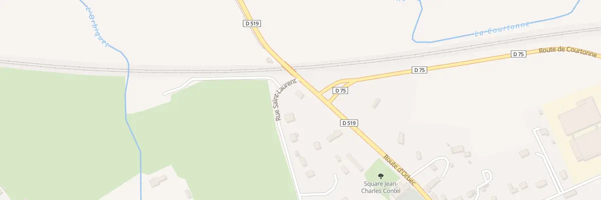 Plan du 1 Rue St Laurent à Glos