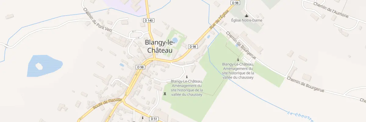 Plan du 2 Rue de l’Église à Blangy-le-Château