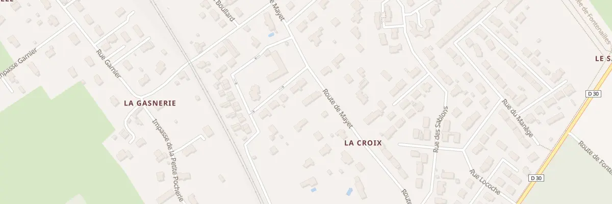 Plan du 20 Rte de Mayet à Écommoy