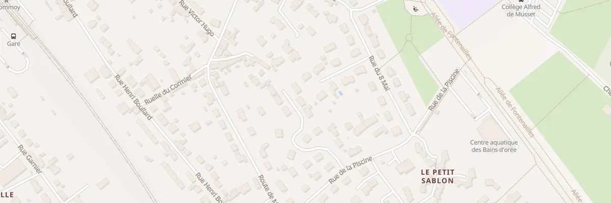 Plan du 12 Rue de la Brosse à Écommoy