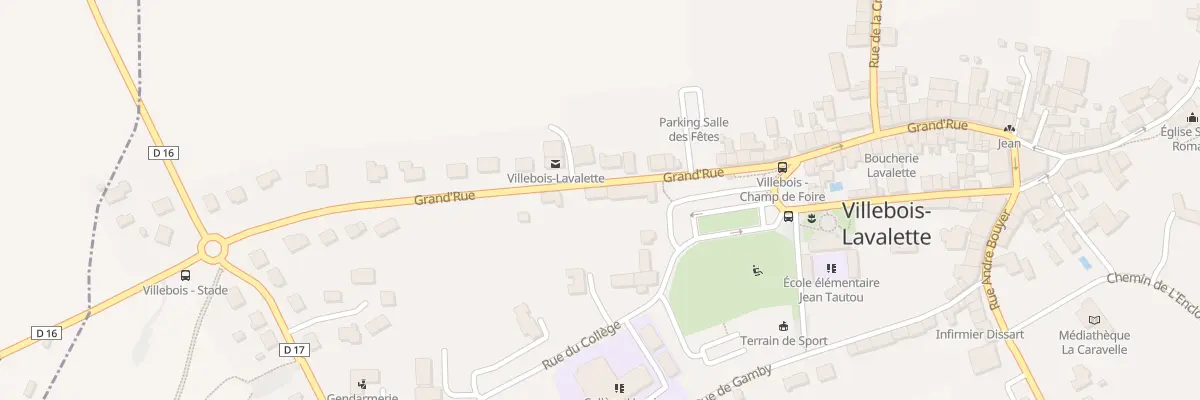 Plan du 75 Gr Grand Rue à Villebois-Lavalette