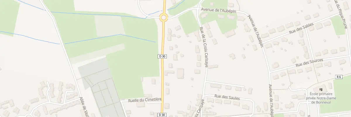 Plan du 12 Av du 14 Juillet à Mayet