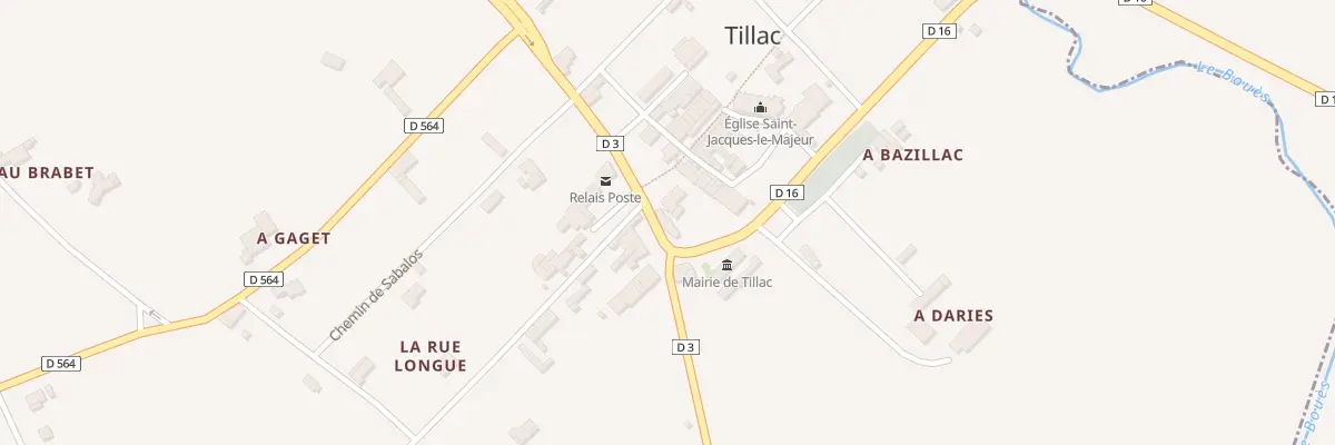Plan du 5012 Le Village à Tillac