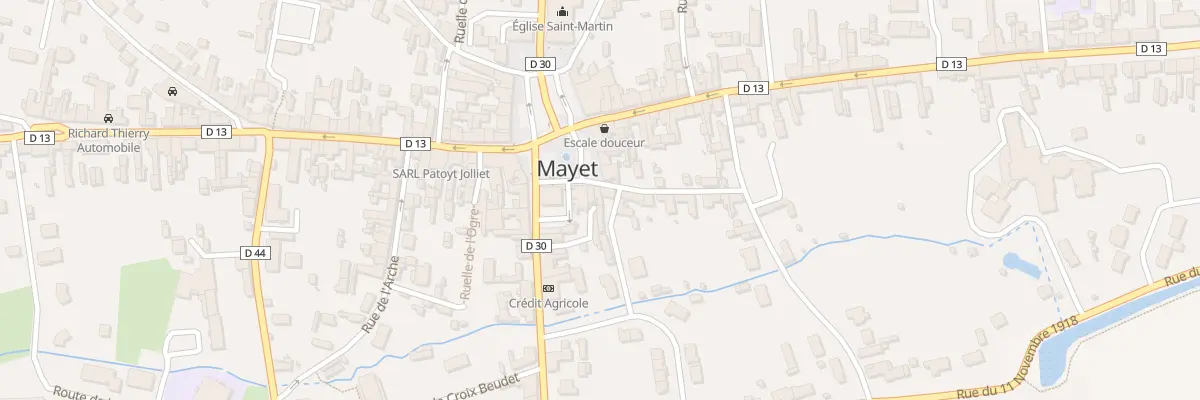 Plan du 6 Pl de l’Hôtel de Ville à Mayet
