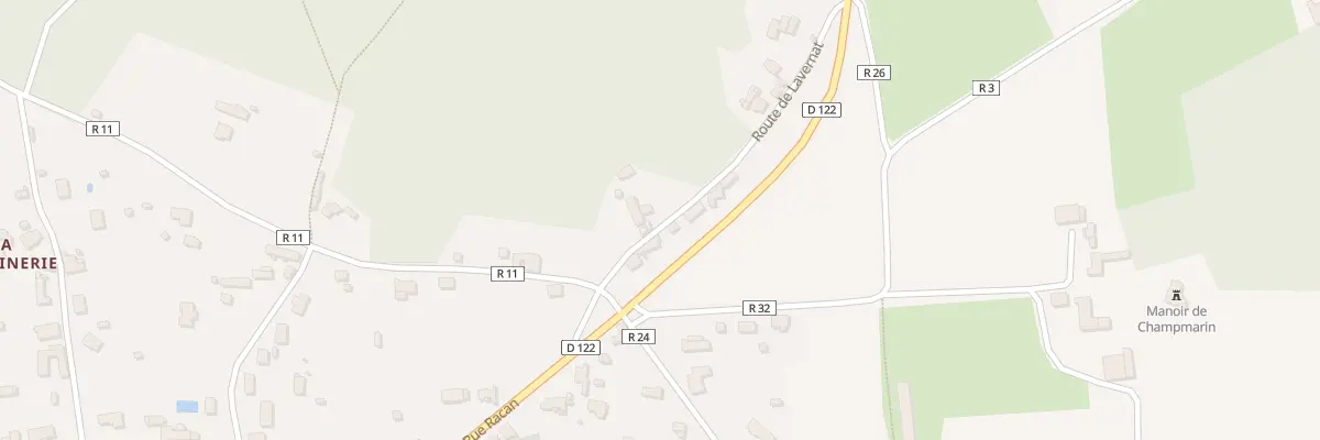 Plan du 1 La Gasnerie à Aubigné-Racan