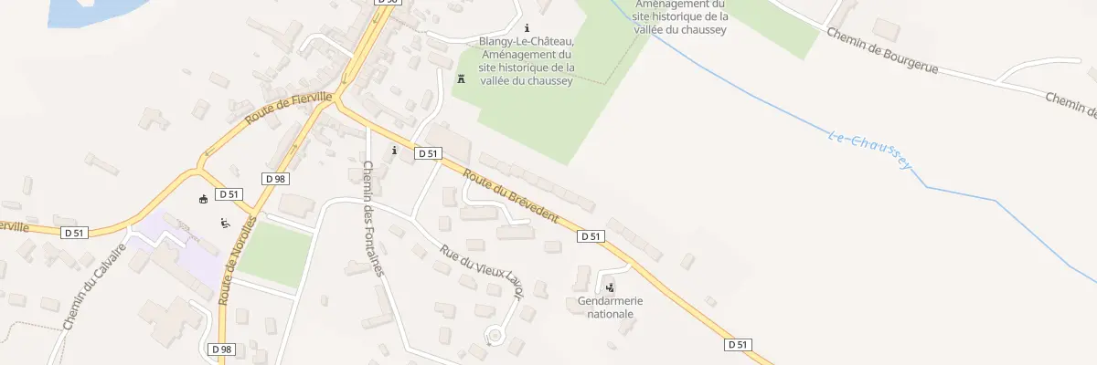 Plan du 5 Vc le Chatel à Blangy-le-Château