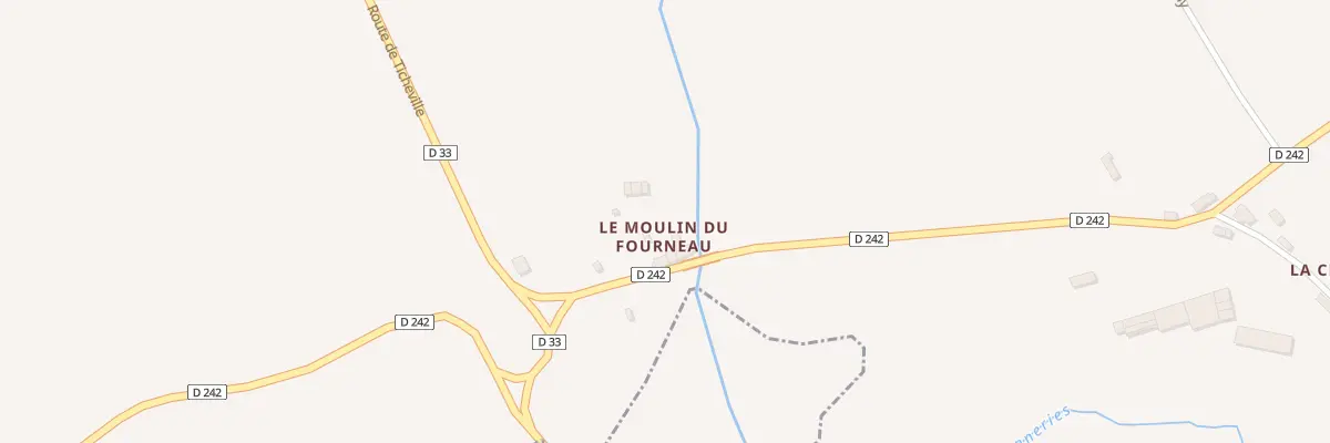 Plan du Moulin du Fourneau à Sap-en-Auge