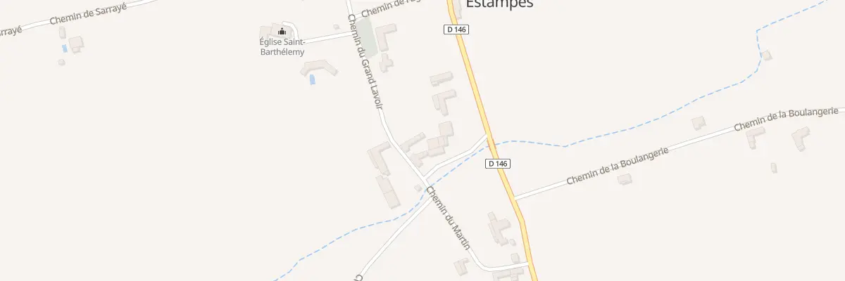 Plan du 4 Che du Grand Lavoir à Estampes