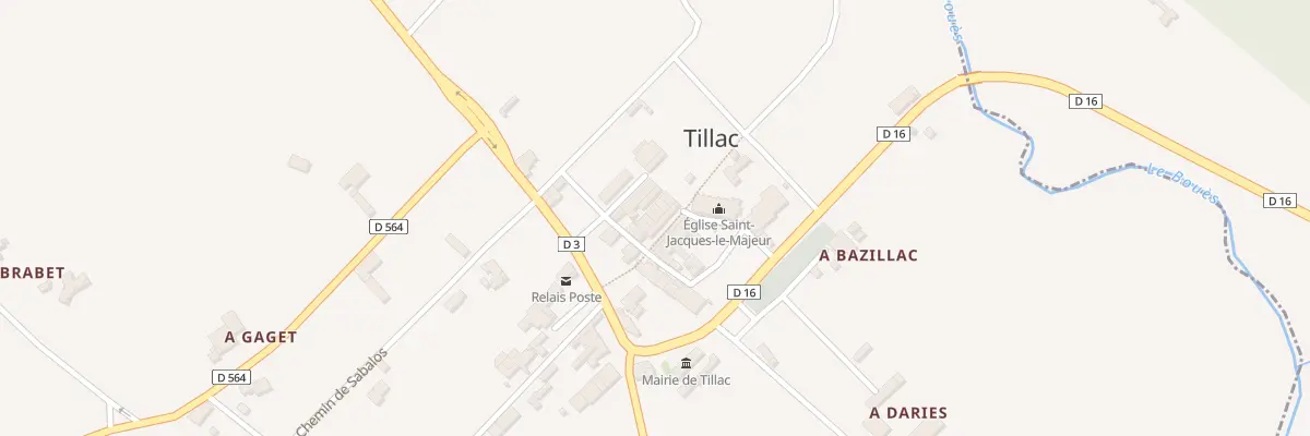 Plan du 77 Rue des Arceaux à Tillac
